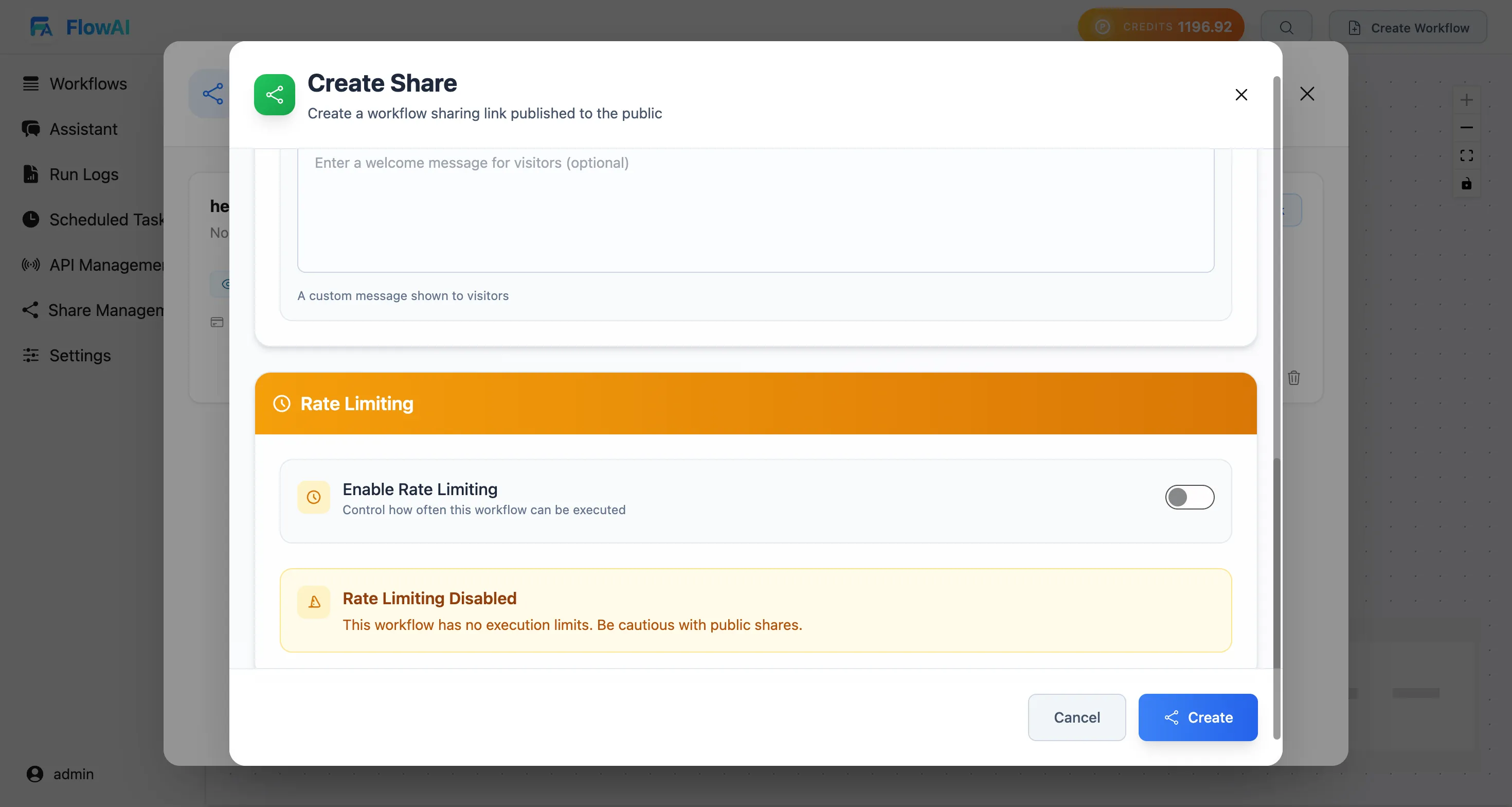 Permissions and rate limits