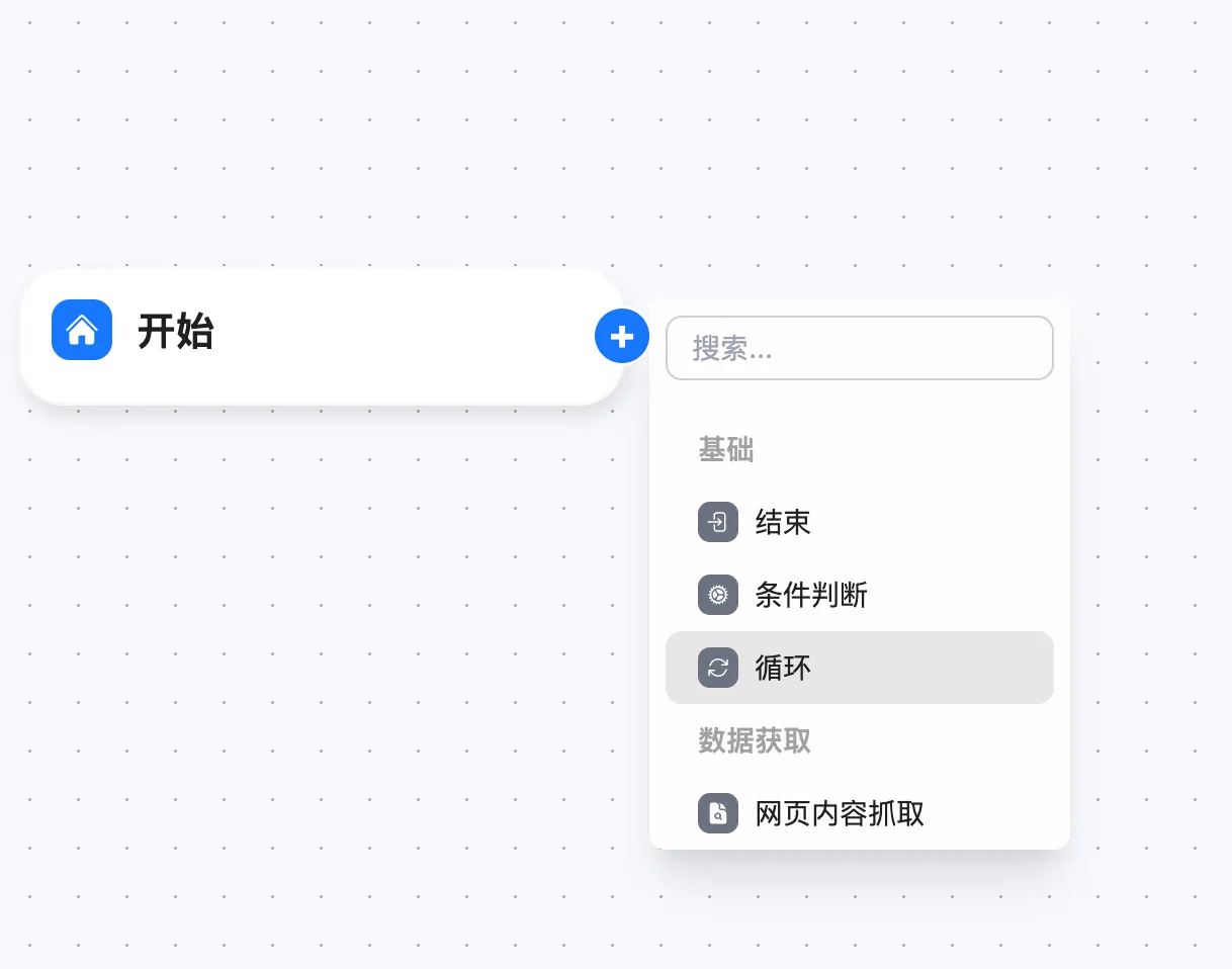节点面板中的循环节点