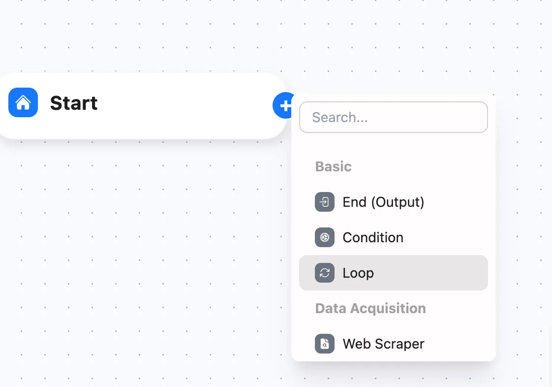 Loop Node in Node Panel