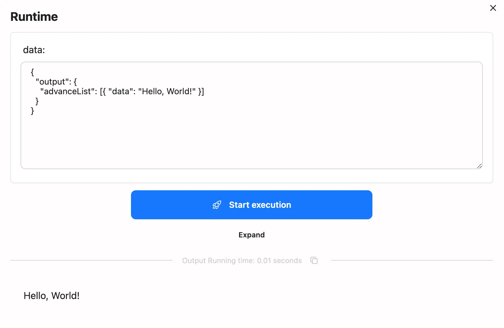 Output Node Configuration