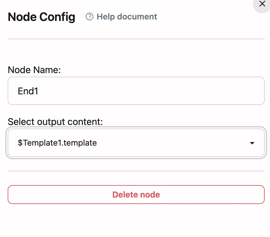 Output Node Usage Diagram