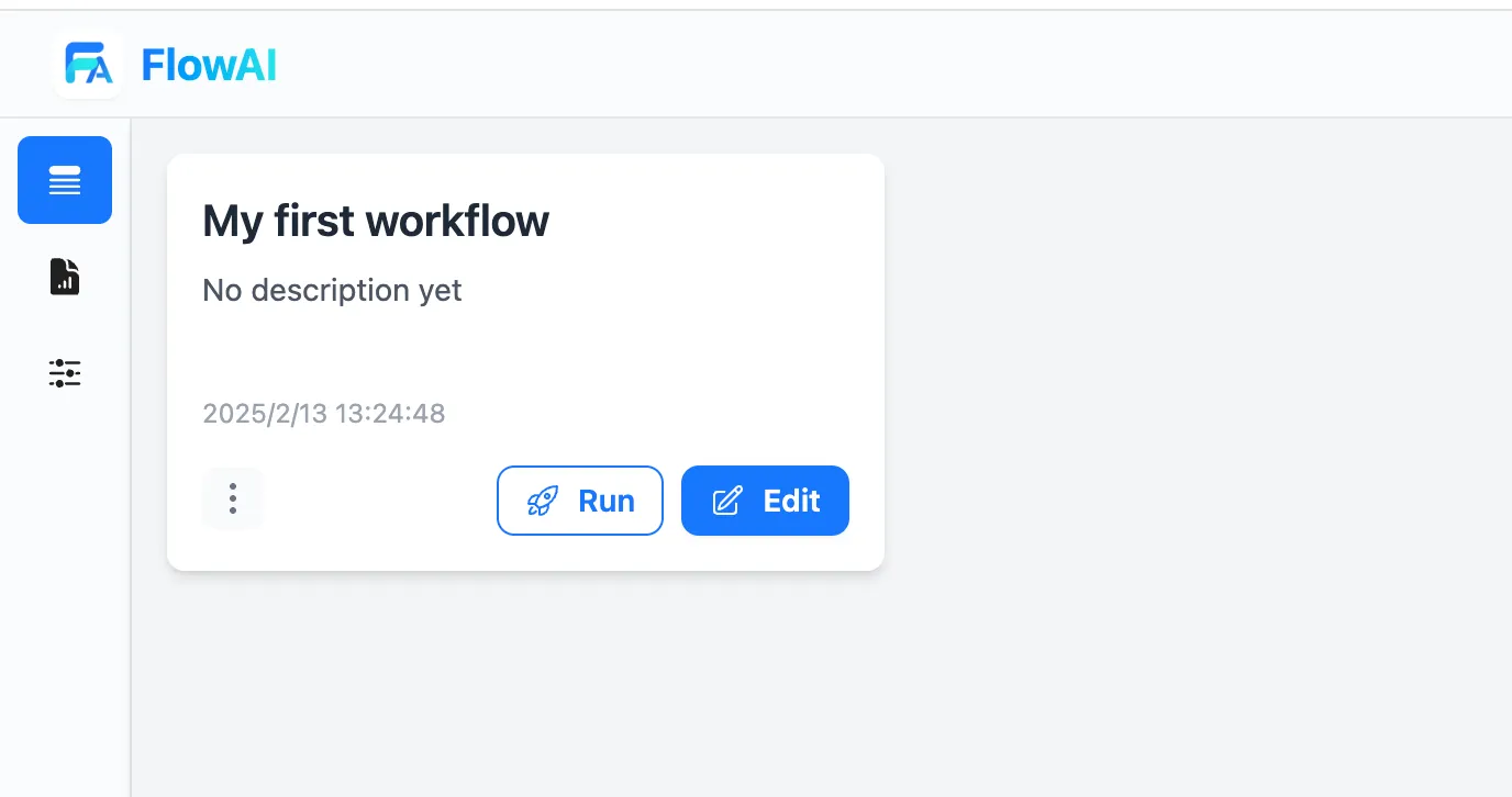 Workflow list