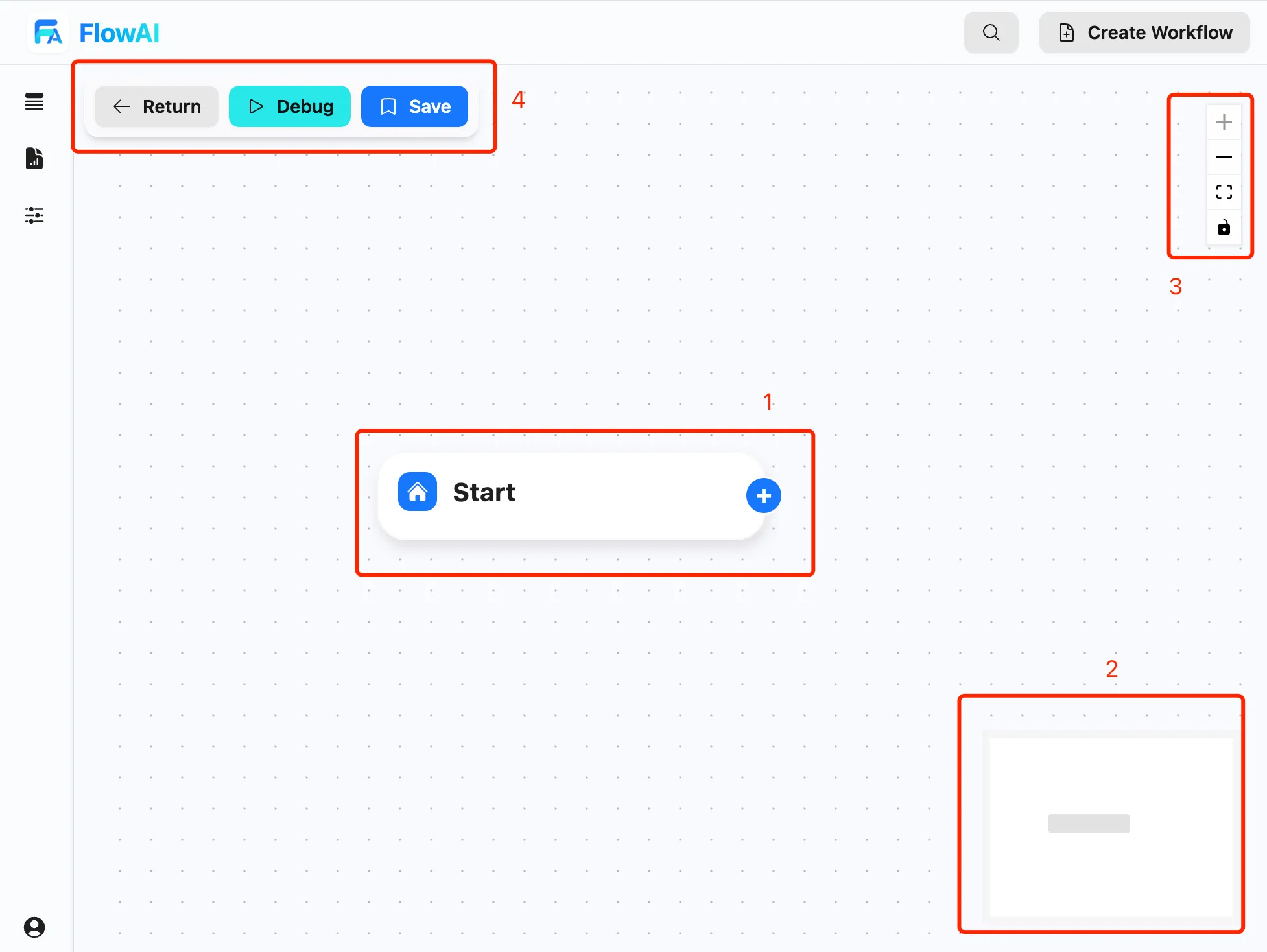 Workflow panel